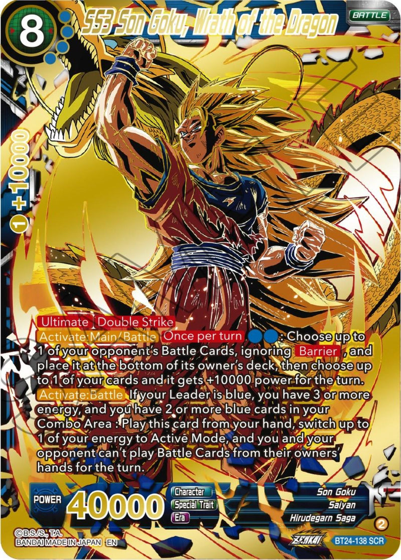 SS3 Son Goku, Wrath of the Dragon (BT24-138) [Beyond Generations] - POKÉ JEUX