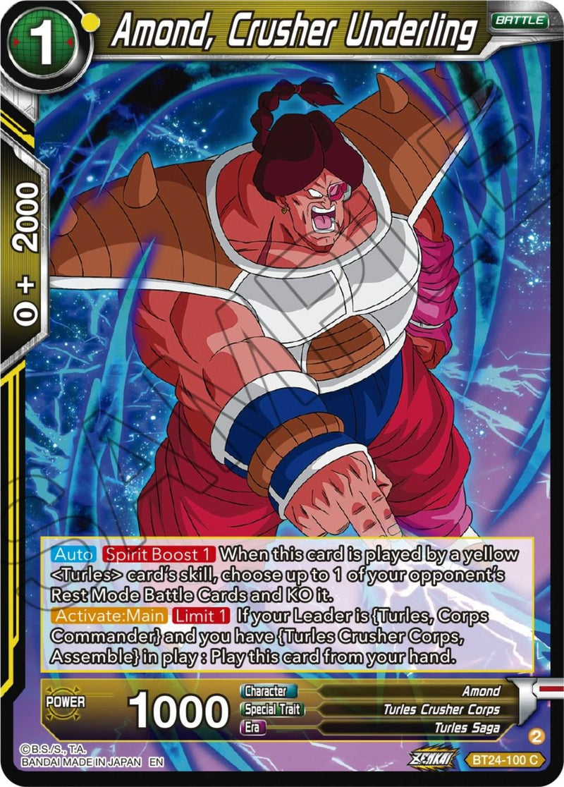 Amond, Crusher Underling (BT24-100) [Beyond Generations] - POKÉ JEUX