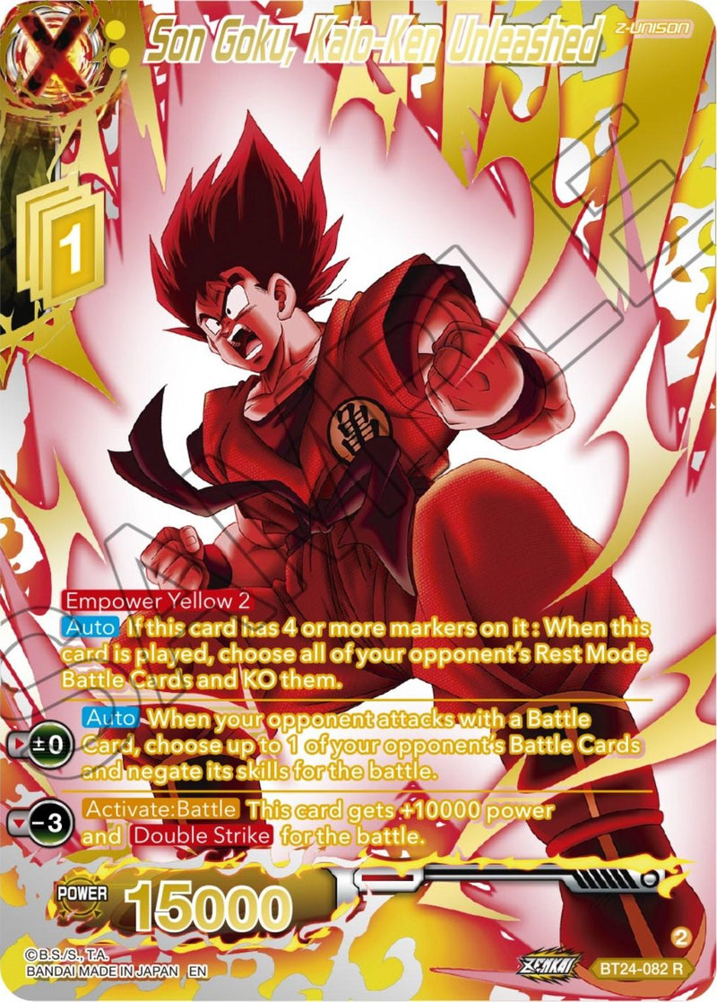 Son Goku, Kaio-Ken Unleashed (Collector Booster) (BT24-082) [Beyond Generations] - POKÉ JEUX