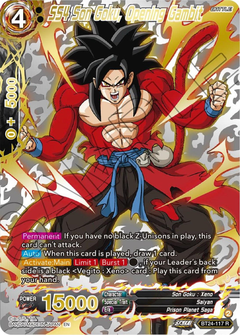 SS4 Son Goku, Opening Gambit (Collector Booster) (BT24-117) [Beyond Generations] - POKÉ JEUX