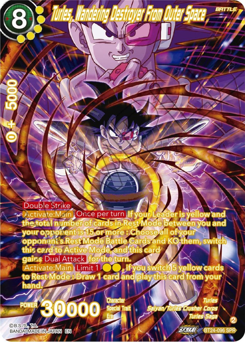 Turles, Wandering Destroyer From Outer Space (SPR) (BT24-096) [Beyond Generations] - POKÉ JEUX