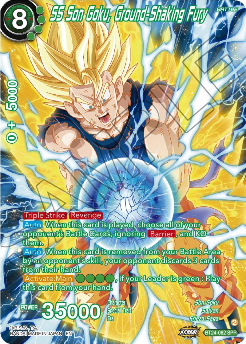 SS Son Goku, Ground-Shaking Fury (SPR) (BT24-062) [Beyond Generations] - POKÉ JEUX