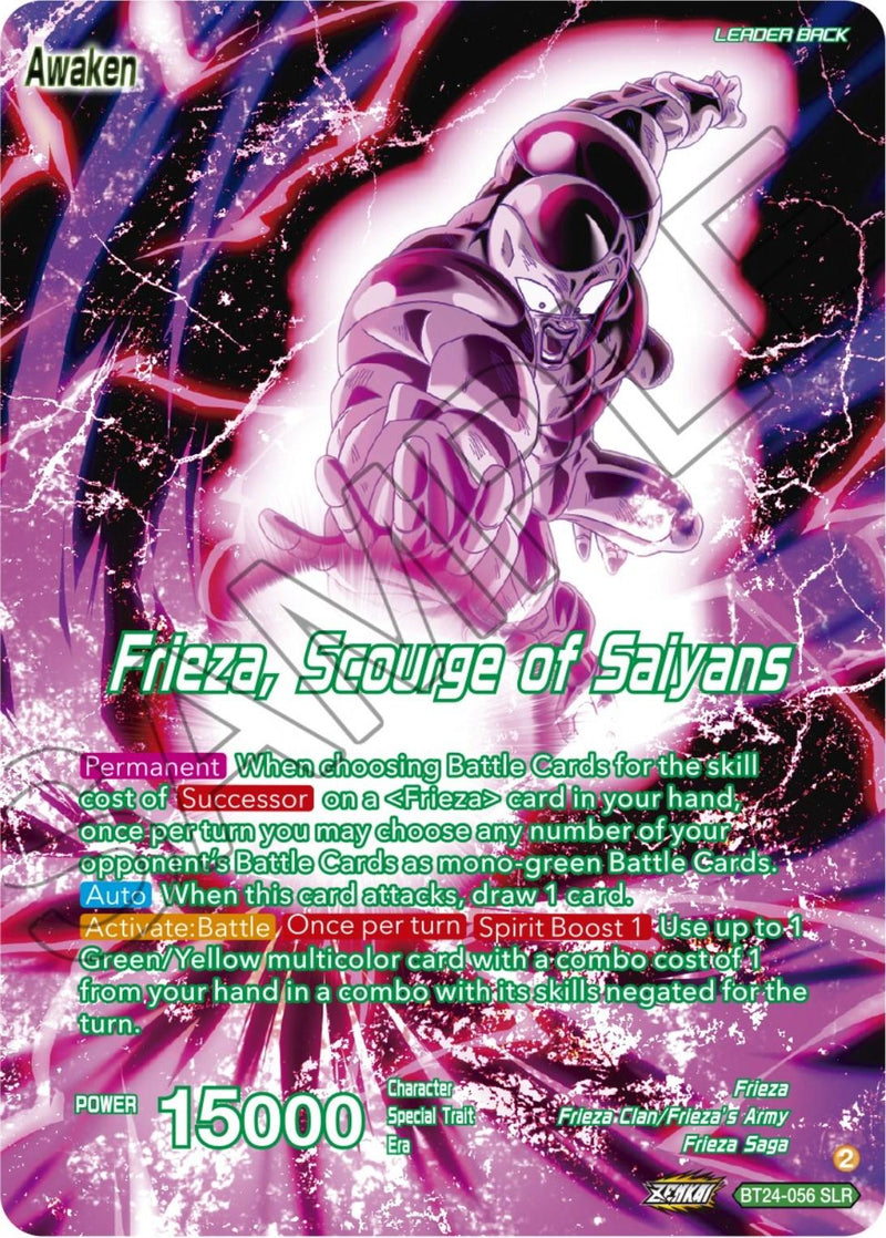 Frieza // Frieza, Scourge of Saiyans (SLR) (BT24-056) [Beyond Generations] - POKÉ JEUX