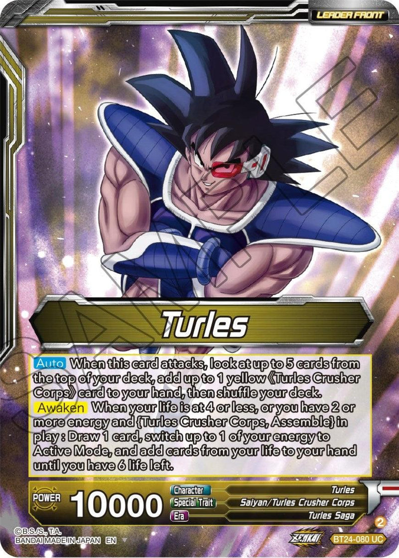 Turles // Turles, Corps Commander (SLR) (BT24-080) [Beyond Generations] - POKÉ JEUX