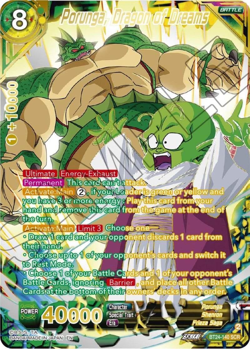 Porunga, Dragon of Dreams (Collector Booster) (BT24-140) [Beyond Generations] - POKÉ JEUX