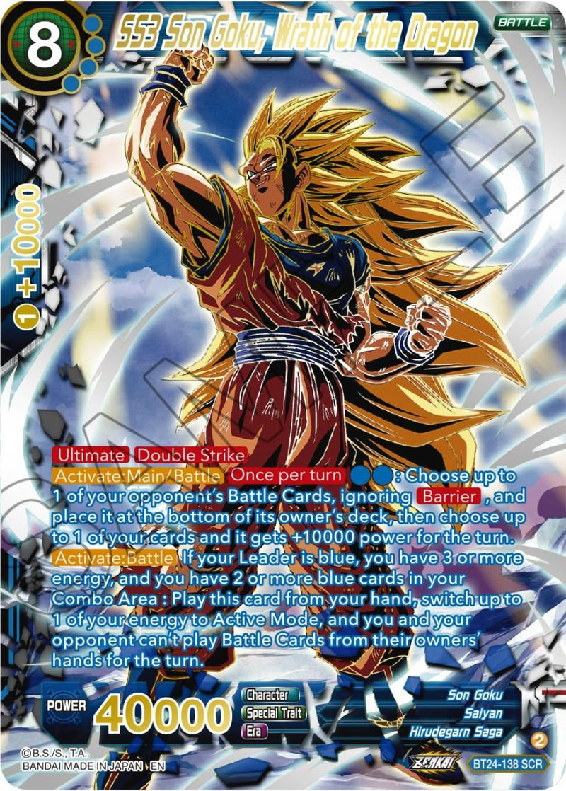 SS3 Son Goku, Wrath of the Dragon (Collector Booster) (BT24-138) [Beyond Generations] - POKÉ JEUX