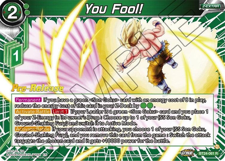 You Fool! (BT24-061) [Beyond Generations Prerelease Promos] - POKÉ JEUX