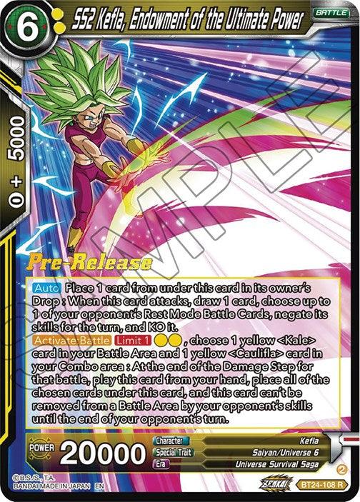 SS2 Kefla, Endowment of the Ultimate Power (BT24-108) [Beyond Generations Prerelease Promos] - POKÉ JEUX