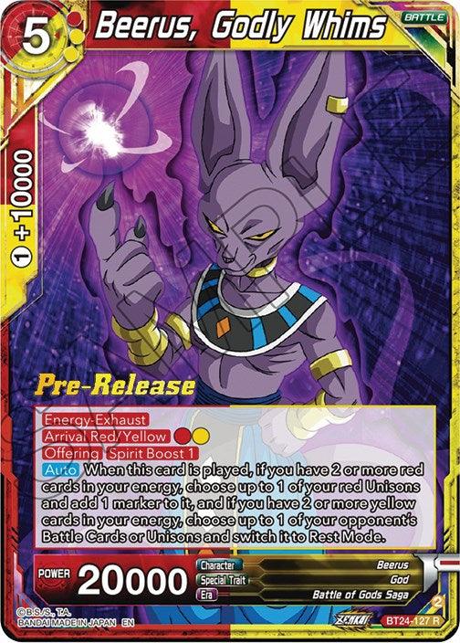 Beerus, Godly Whims (BT24-127) [Beyond Generations Prerelease Promos] - POKÉ JEUX