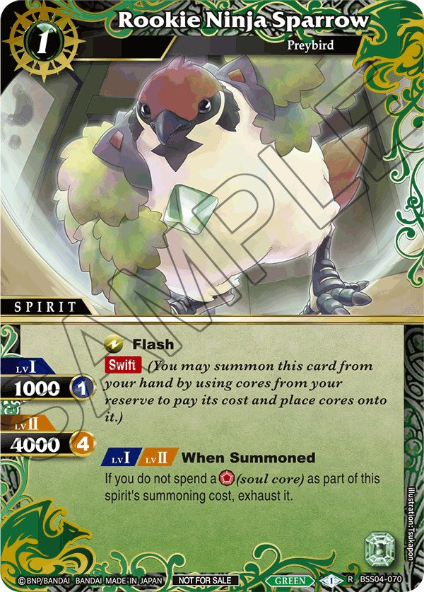 Rookie Ninja Sparrow (Grand Tour Finalist Card Set 2024 Vol. 1) (BSS04-070) [Launch & Event Promos]