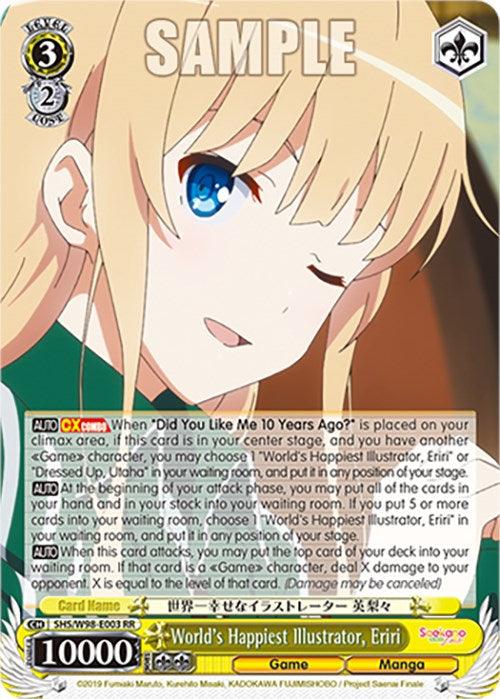 World's Happiest Illustrator, Eriri (SHS/W98-E003 RR) [Saekano the Movie: Finale] - POKÉ JEUX