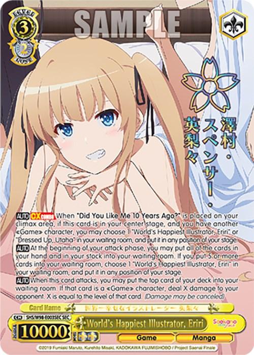 World's Happiest Illustrator, Eriri (SHS/W98-E003SEC SEC) [Saekano the Movie: Finale] - POKÉ JEUX