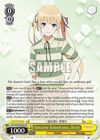 Sincere Emotions, Eriri (SHS/W98-E005S SR) [Saekano the Movie: Finale] - POKÉ JEUX