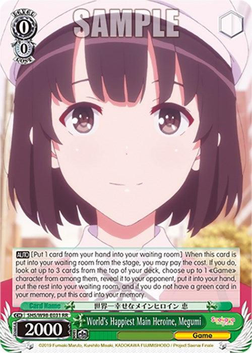 World's Happiest Main Heroine, Megumi (SHS/W98-E031 RR) [Saekano the Movie: Finale] - POKÉ JEUX