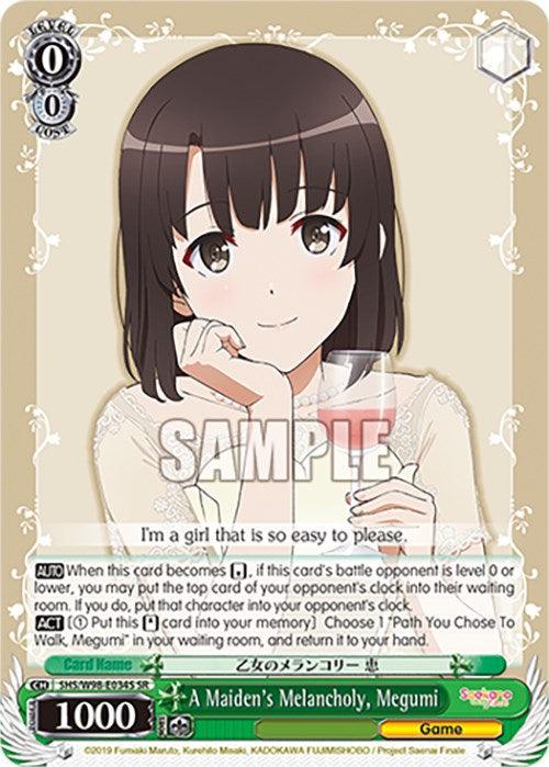 A Maiden's Melancholy, Megumi (SHS/W98-E034S SR) [Saekano the Movie: Finale] - POKÉ JEUX