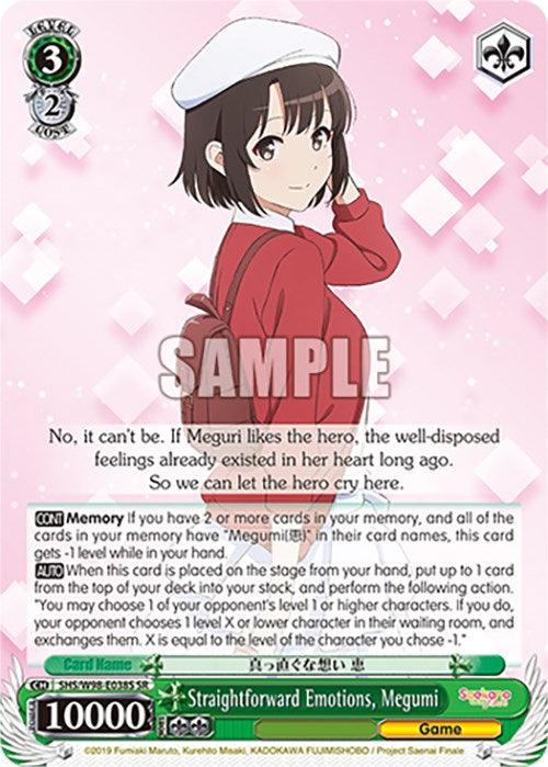 Straightforward Emotions, Megumi (SHS/W98-E038S SR) [Saekano the Movie: Finale] - POKÉ JEUX