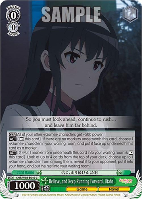 Believe, and Keep Running Forward, Utaha (SHS/W98-E049 C) [Saekano the Movie: Finale] - POKÉ JEUX