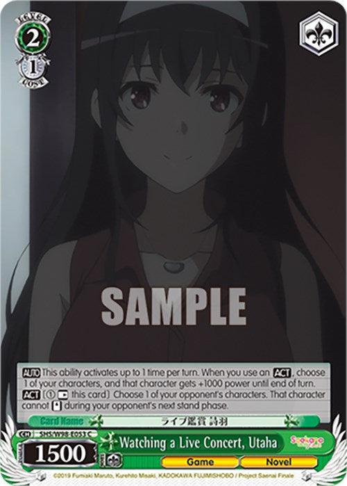 Watching a Live Concert, Utaha (SHS/W98-E053 C) [Saekano the Movie: Finale] - POKÉ JEUX