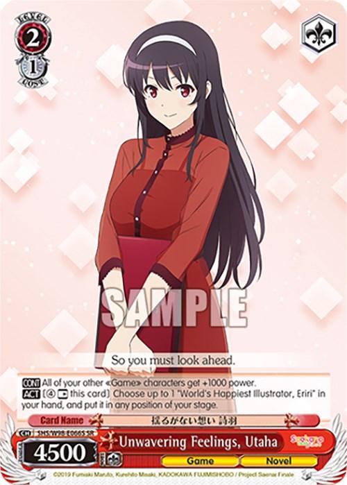 Unwavering Feelings, Utaha (SHS/W98-E066S SR) [Saekano the Movie: Finale] - POKÉ JEUX