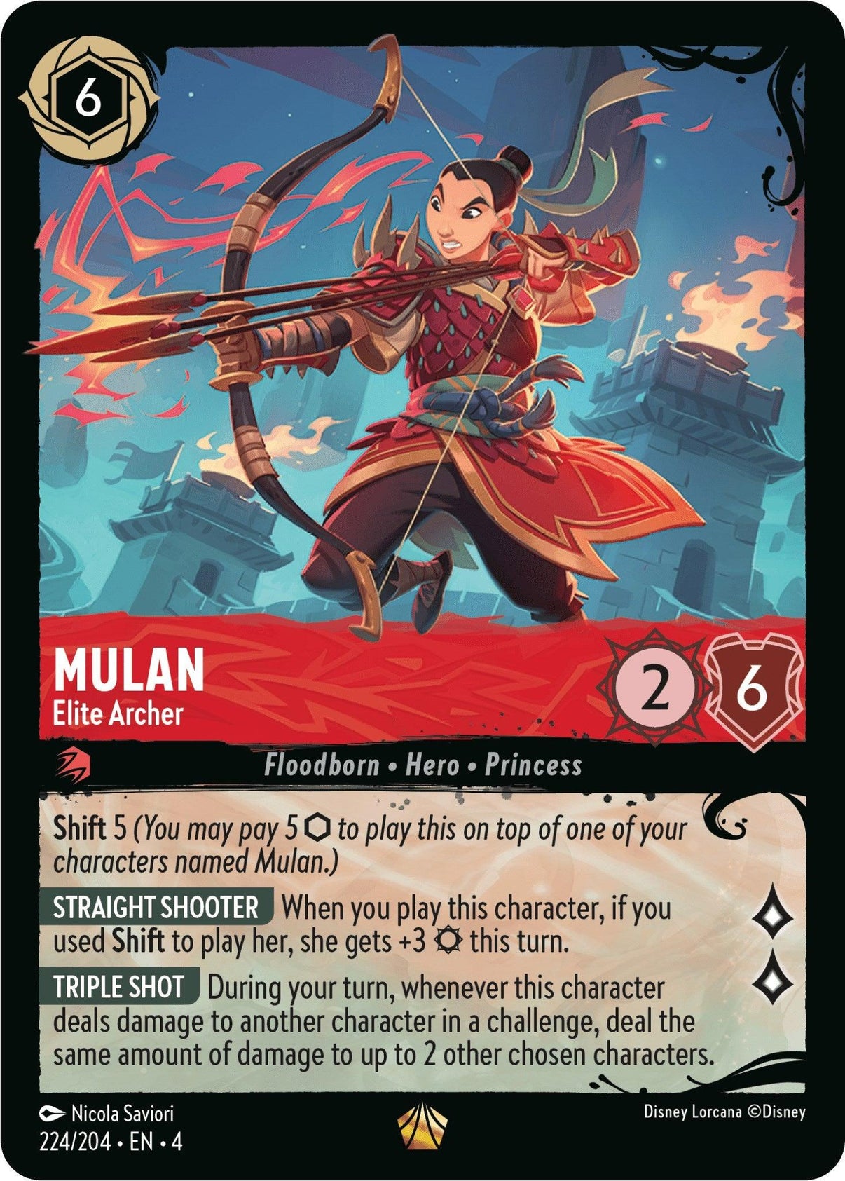 Mulan - Elite Archer (224/204) (244/204) [Illumineer's Quest: Deep Trouble] - POKÉ JEUX