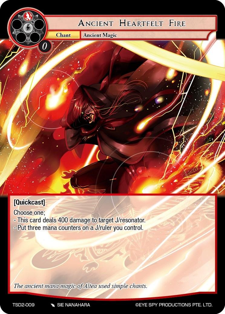 Ancient Heartfelt Fire (TSD2-009) [Starter Deck: Trinity Cluster] - POKÉ JEUX