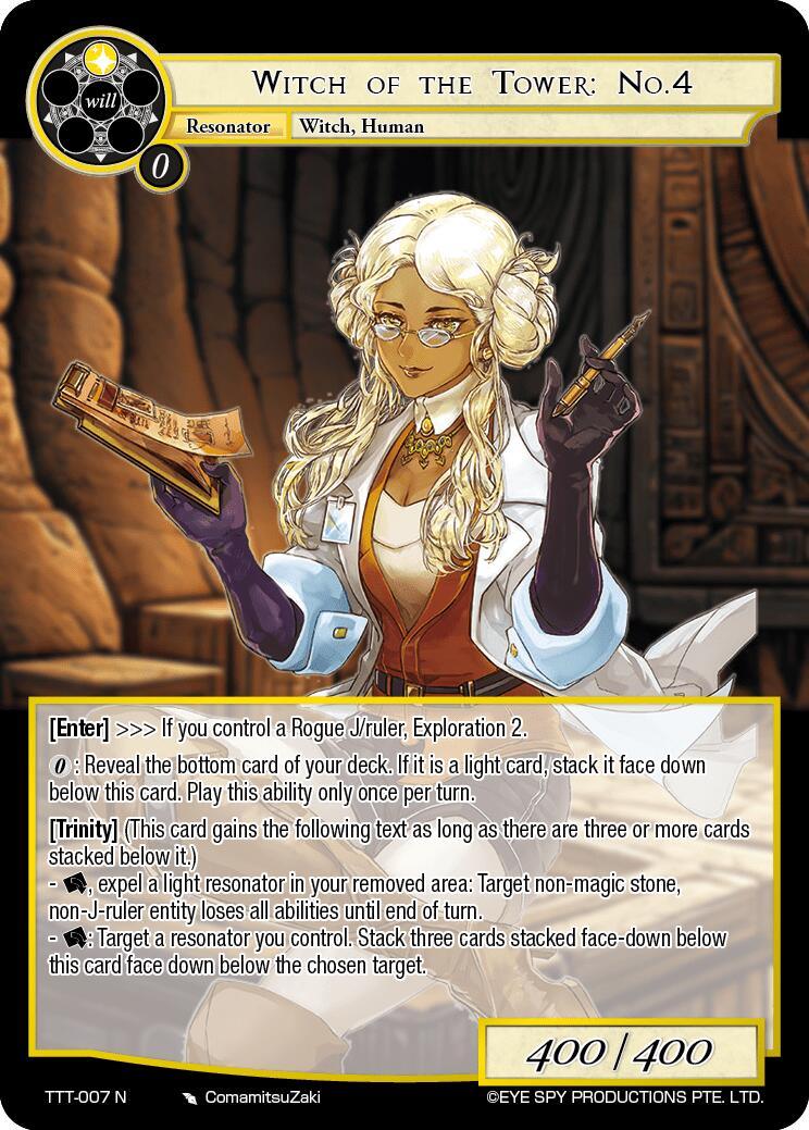 Witch of the Tower: No.4 (TTT-007 N) [Thoth of the Trinity] - POKÉ JEUX