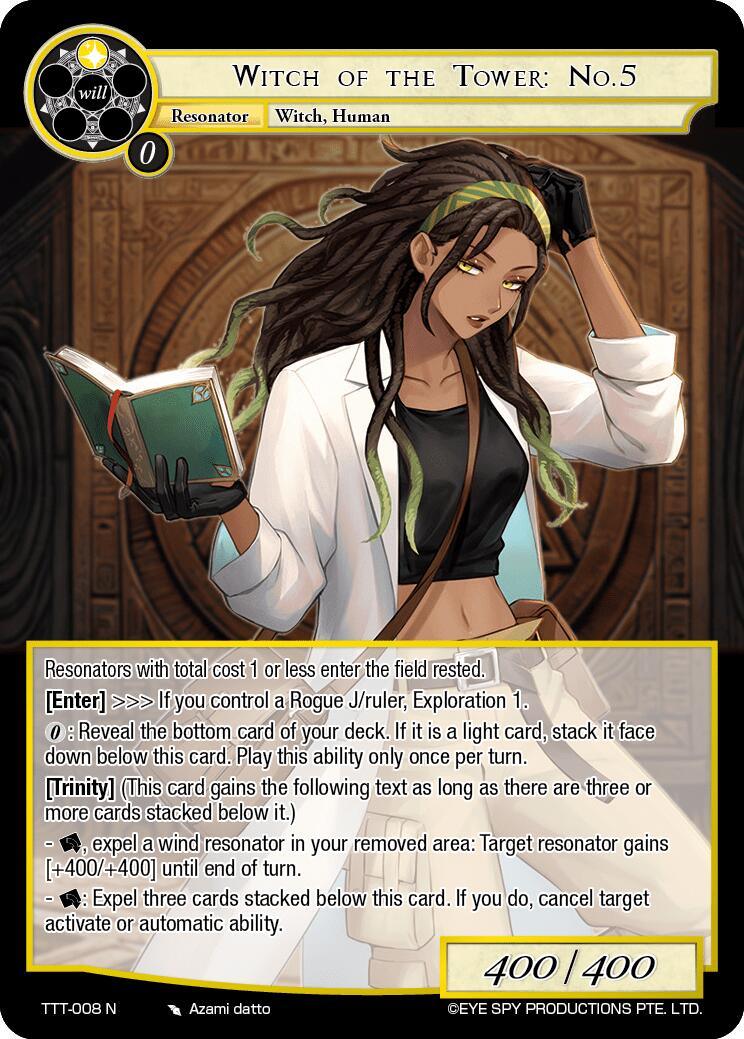 Witch of the Tower: No.5 (TTT-008 N) [Thoth of the Trinity] - POKÉ JEUX