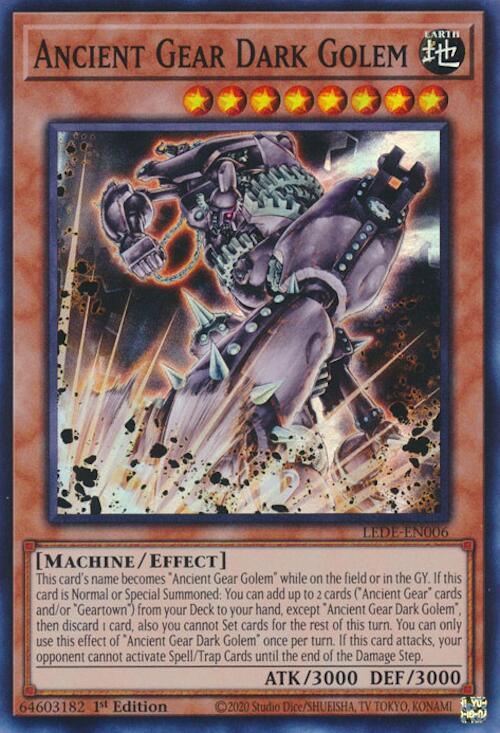 Ancient Gear Dark Golem [LEDE-EN006] Super Rare - POKÉ JEUX