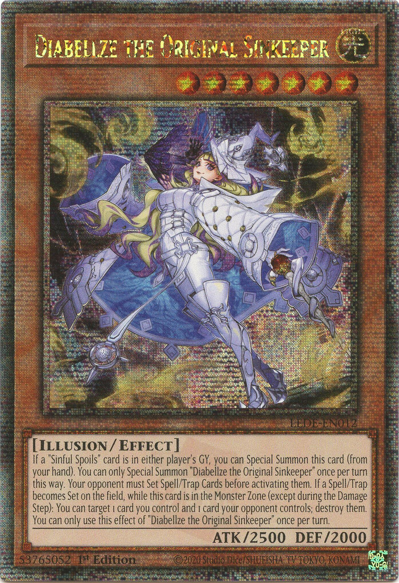 Diabellze the Original Sinkeeper [LEDE-EN012] Quarter Century Secret Rare - POKÉ JEUX