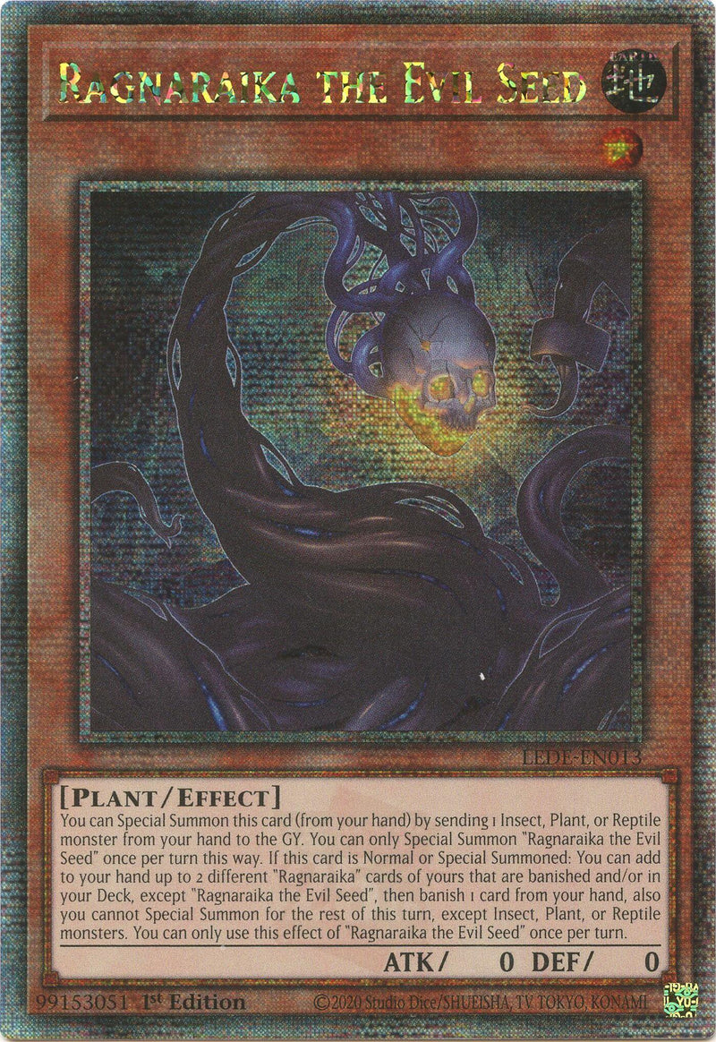 Ragnaraika the Evil Seed [LEDE-EN013] Quarter Century Secret Rare - POKÉ JEUX