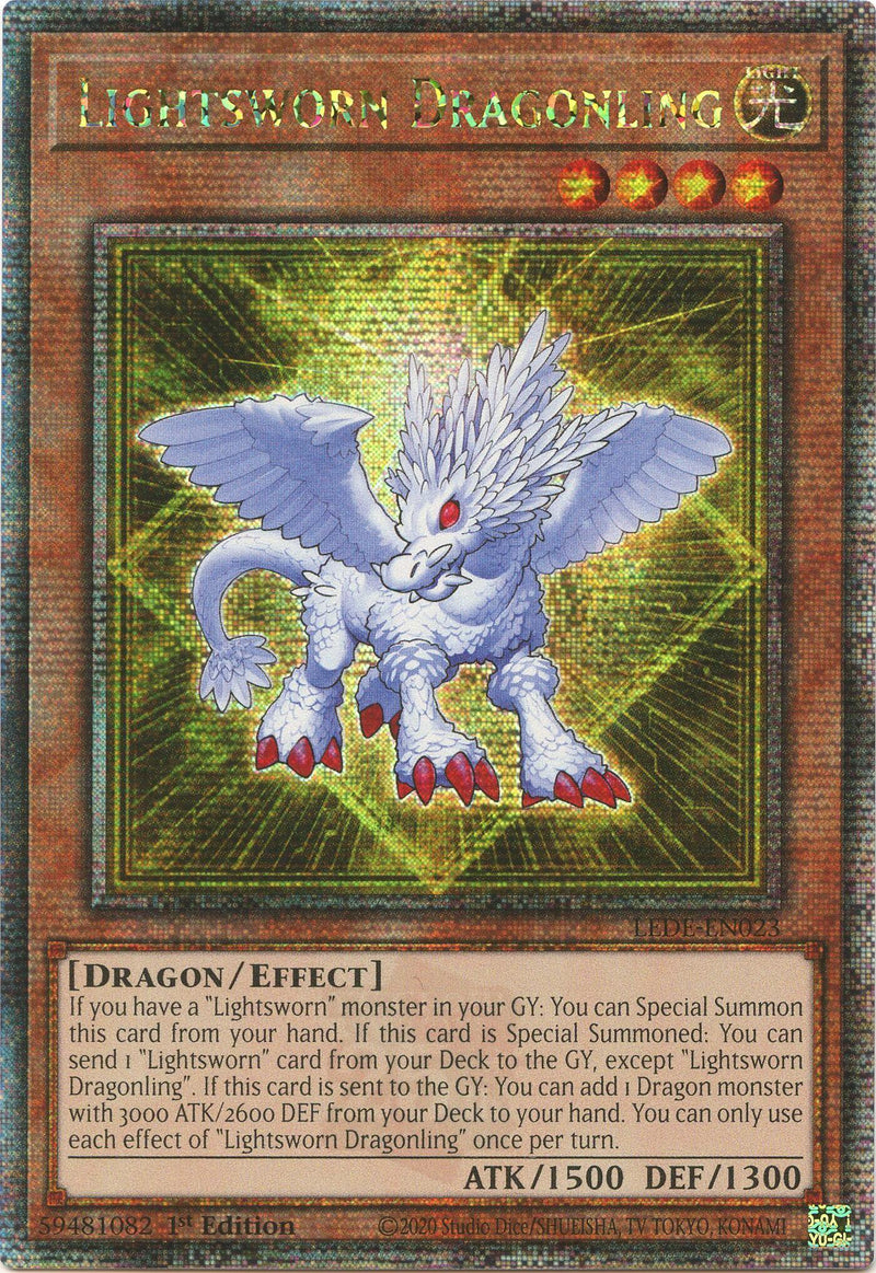 Lightsworn Dragonling (Quarter Century Secret Rare) [LEDE-EN023] Quarter Century Secret Rare - POKÉ JEUX