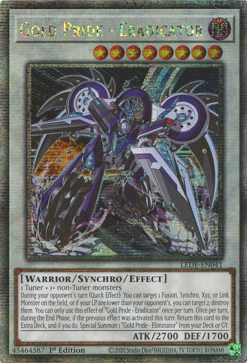 Gold Pride - Eradicator (Quarter Century Secret Rare) [LEDE-EN041] Quarter Century Secret Rare - POKÉ JEUX