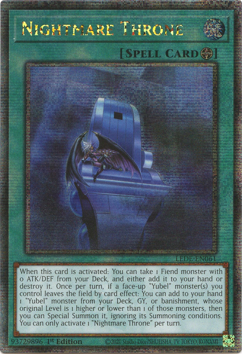 Nightmare Throne (Quarter Century Secret Rare) [LEDE-EN061] Quarter Century Secret Rare - POKÉ JEUX