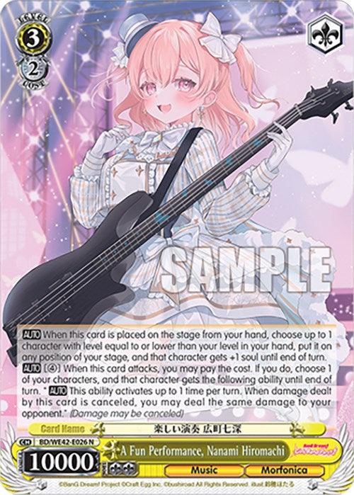 A Fun Performance, Nanami Hiromachi (BD/WE42-E026 N) [BanG Dream! Girls Band Party! Countdown Collection] - POKÉ JEUX