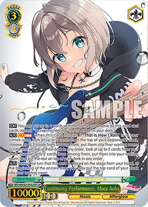 Continuing Performance, Moca Aoba (BD/WE42-E052SP SP) [BanG Dream! Girls Band Party! Countdown Collection] - POKÉ JEUX