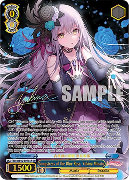 Songstress of the Blue Rose, Yukina Minato (BD/WE42-E075SP SP) [BanG Dream! Girls Band Party! Countdown Collection] - POKÉ JEUX