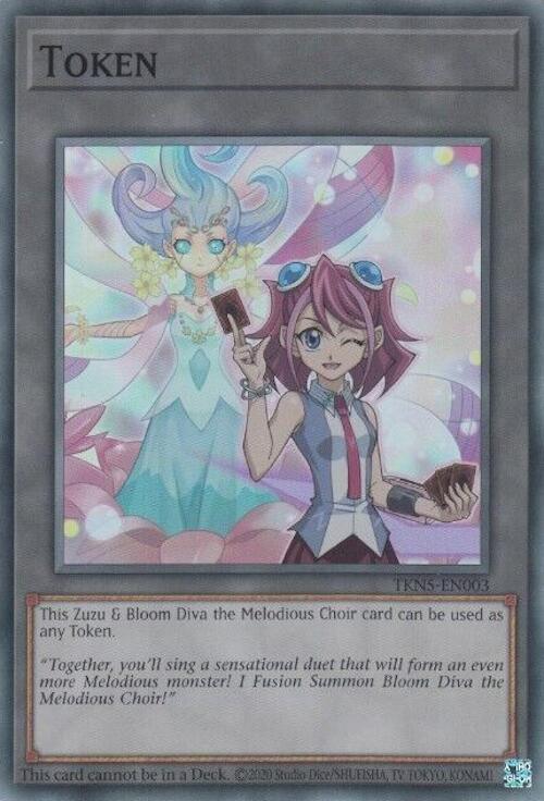 Token: Zuzu and Bloom Diva the Melodious Choir [TKN5-EN003] Super Rare - POKÉ JEUX