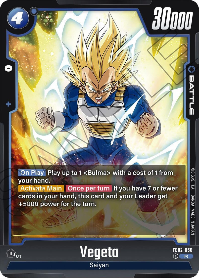 Vegeta (FB02-058) [Blazing Aura] - POKÉ JEUX