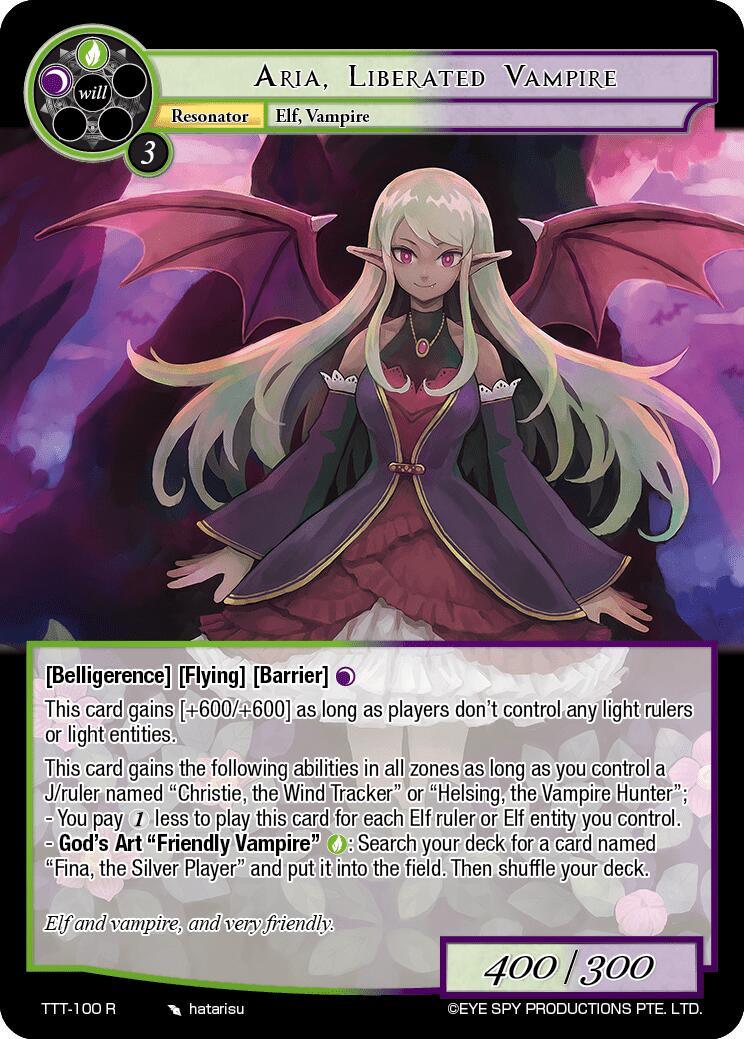 Aria, Liberated Vampire (TTT-100 R) [Thoth of the Trinity] - POKÉ JEUX