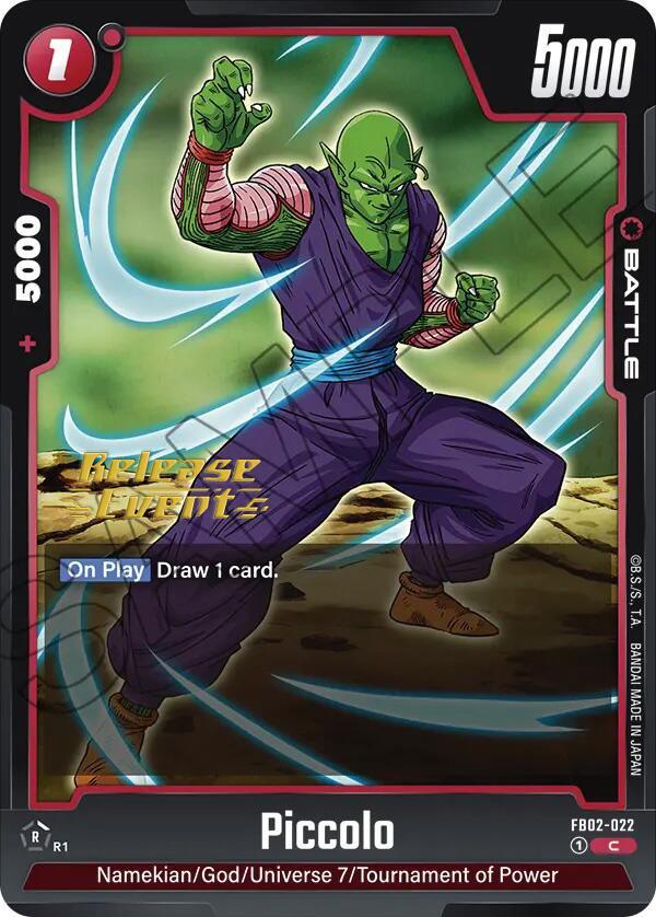 Piccolo (FB02-022) [Blazing Aura Pre-Release Cards] - POKÉ JEUX