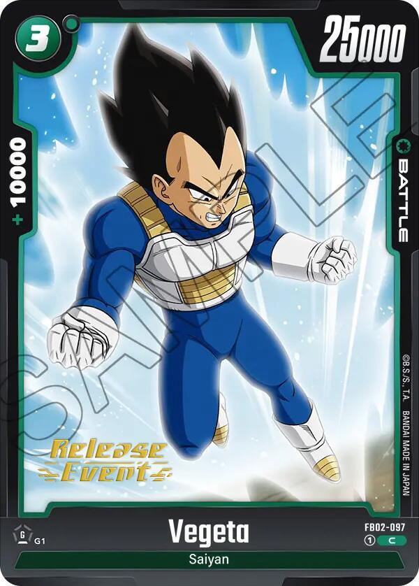 Vegeta (FB02-097) [Blazing Aura Pre-Release Cards] - POKÉ JEUX