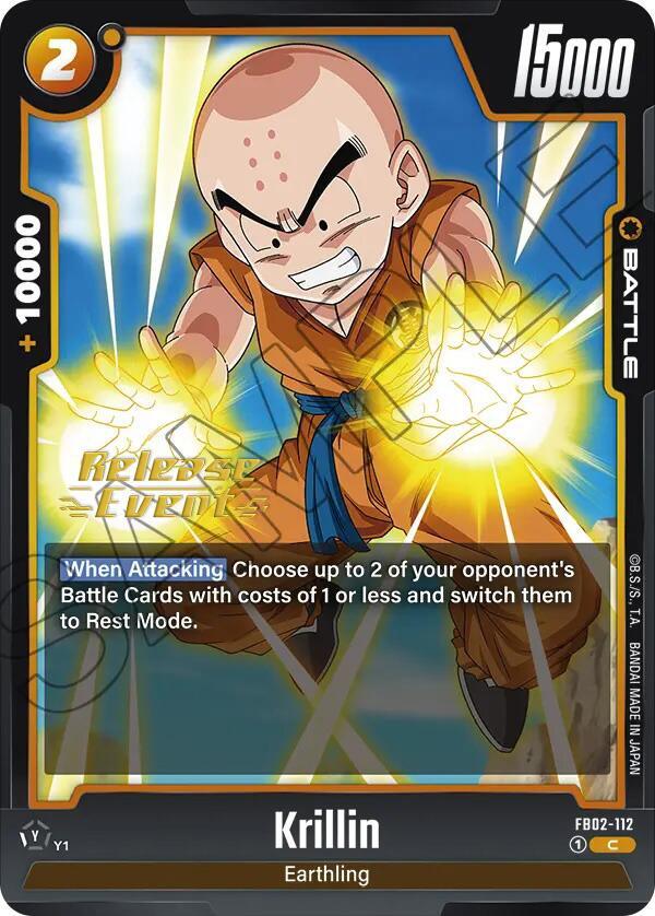 Krillin (FB02-112) [Blazing Aura Pre-Release Cards] - POKÉ JEUX