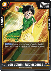 Son Gohan : Adolescence (FB02-121) [Blazing Aura Pre-Release Cards] - POKÉ JEUX