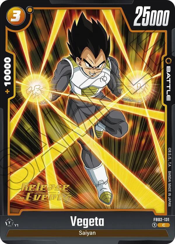 Vegeta (FB02-131) [Blazing Aura Pre-Release Cards] - POKÉ JEUX