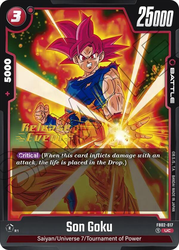 Son Goku (FB02-017) [Blazing Aura Pre-Release Cards] - POKÉ JEUX