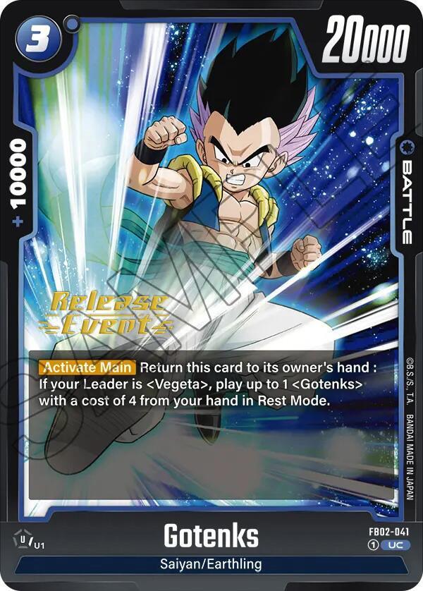 Gotenks (FB02-041) [Blazing Aura Pre-Release Cards] - POKÉ JEUX