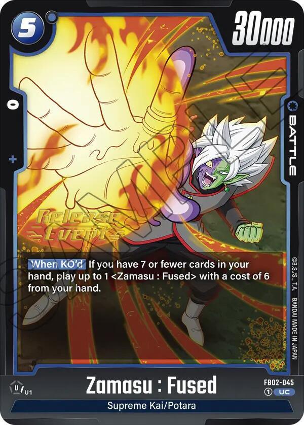 Zamasu : Fused (FB02-045) [Blazing Aura Pre-Release Cards] - POKÉ JEUX