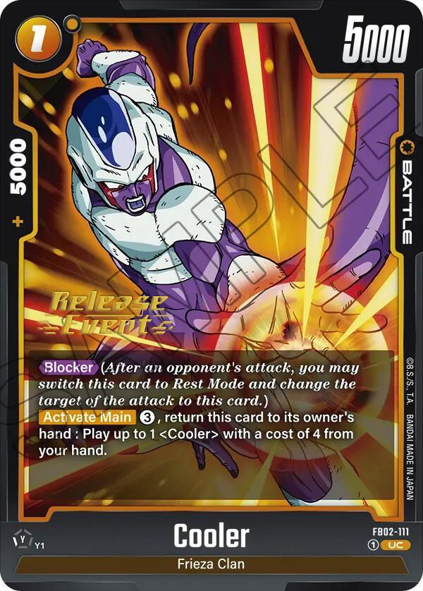 Cooler [Blazing Aura Pre-Release Cards] - POKÉ JEUX