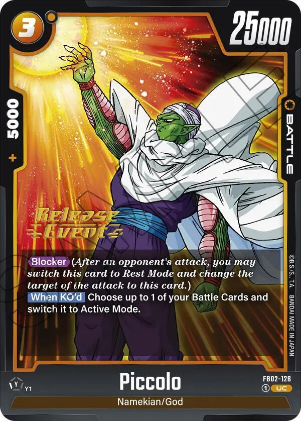 Piccolo (FB02-126) [Blazing Aura Pre-Release Cards] - POKÉ JEUX