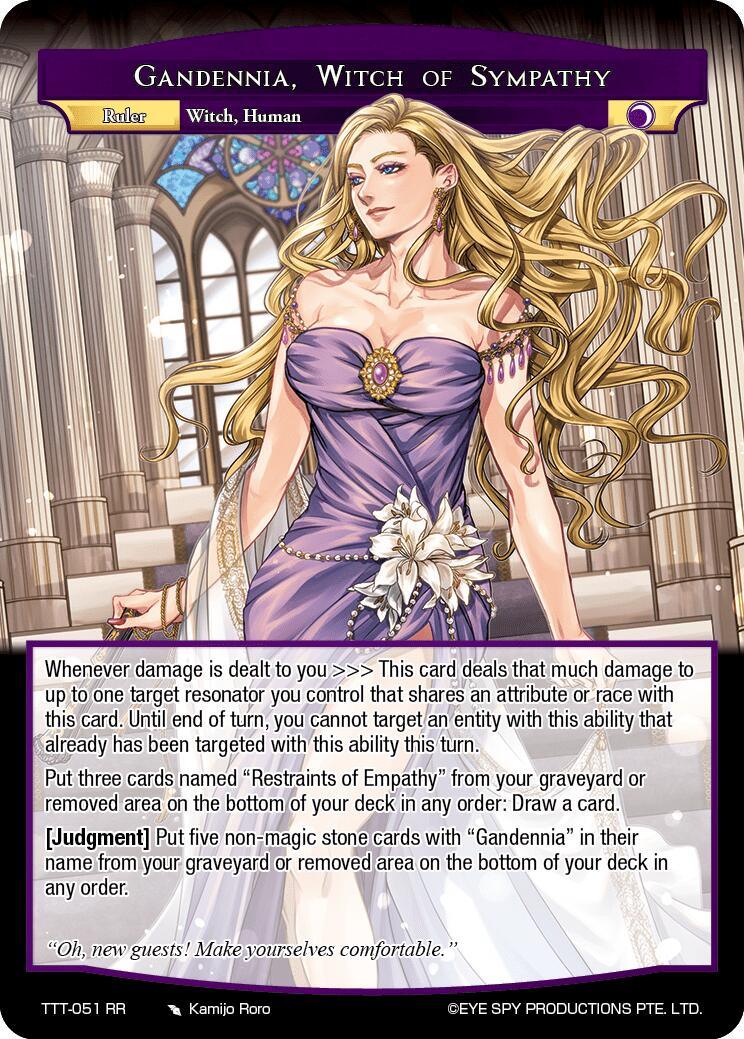 Gandennia, Witch of Sympathy // Gandennia, Empress of Empathy (TTT-051 JR) [Thoth of the Trinity] - POKÉ JEUX